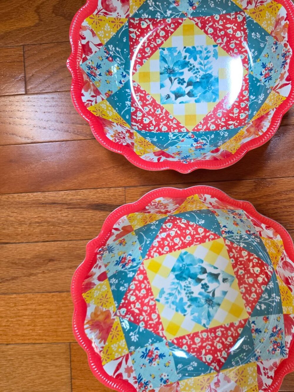 PIONEER WOMAN PATCHWORK MEDLEY MELAMINE BOWLS